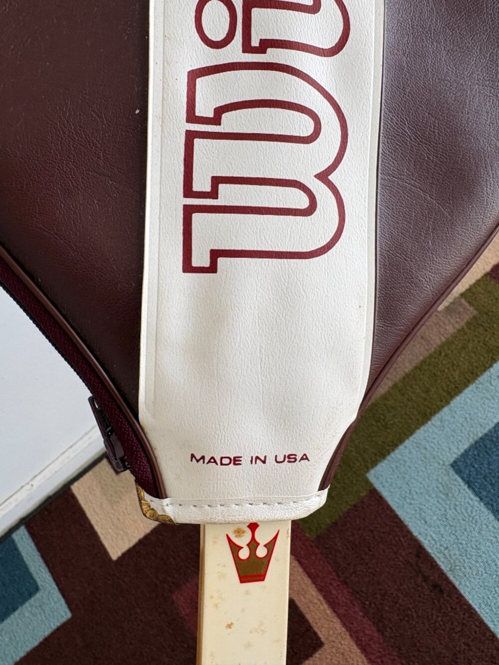 Wilson Jack Kramer Autograph Vintage Wooden Tennis Racket With Cover - Picture 4 of 8